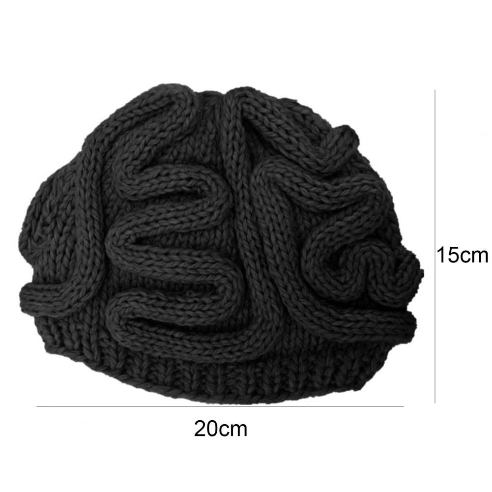 HOT Sales!!!Spoof Horror Brain Knitted Hat Funny Warm Cap Party Headwear Photography Props