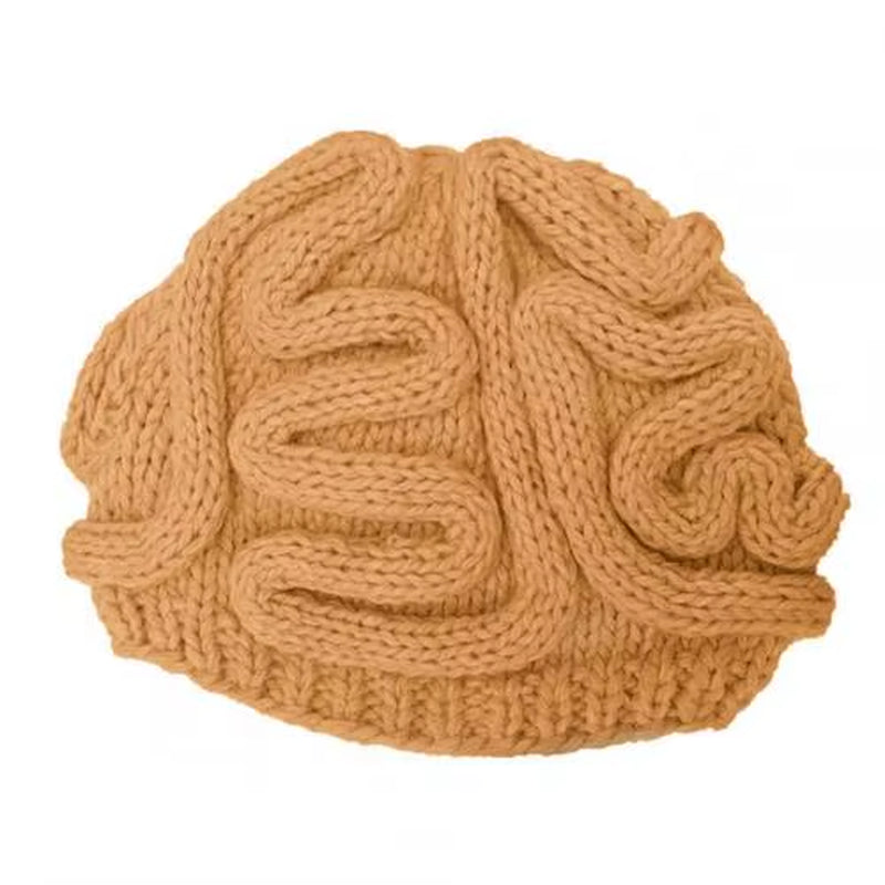 HOT Sales!!!Spoof Horror Brain Knitted Hat Funny Warm Cap Party Headwear Photography Props