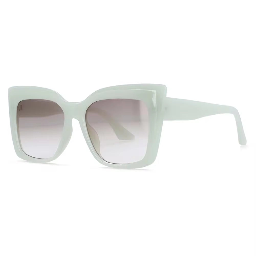 53288 Square Oversized Cat Eye Sunglasses Fashion Women Brand Design Shades Uv400 Vintage Glasses