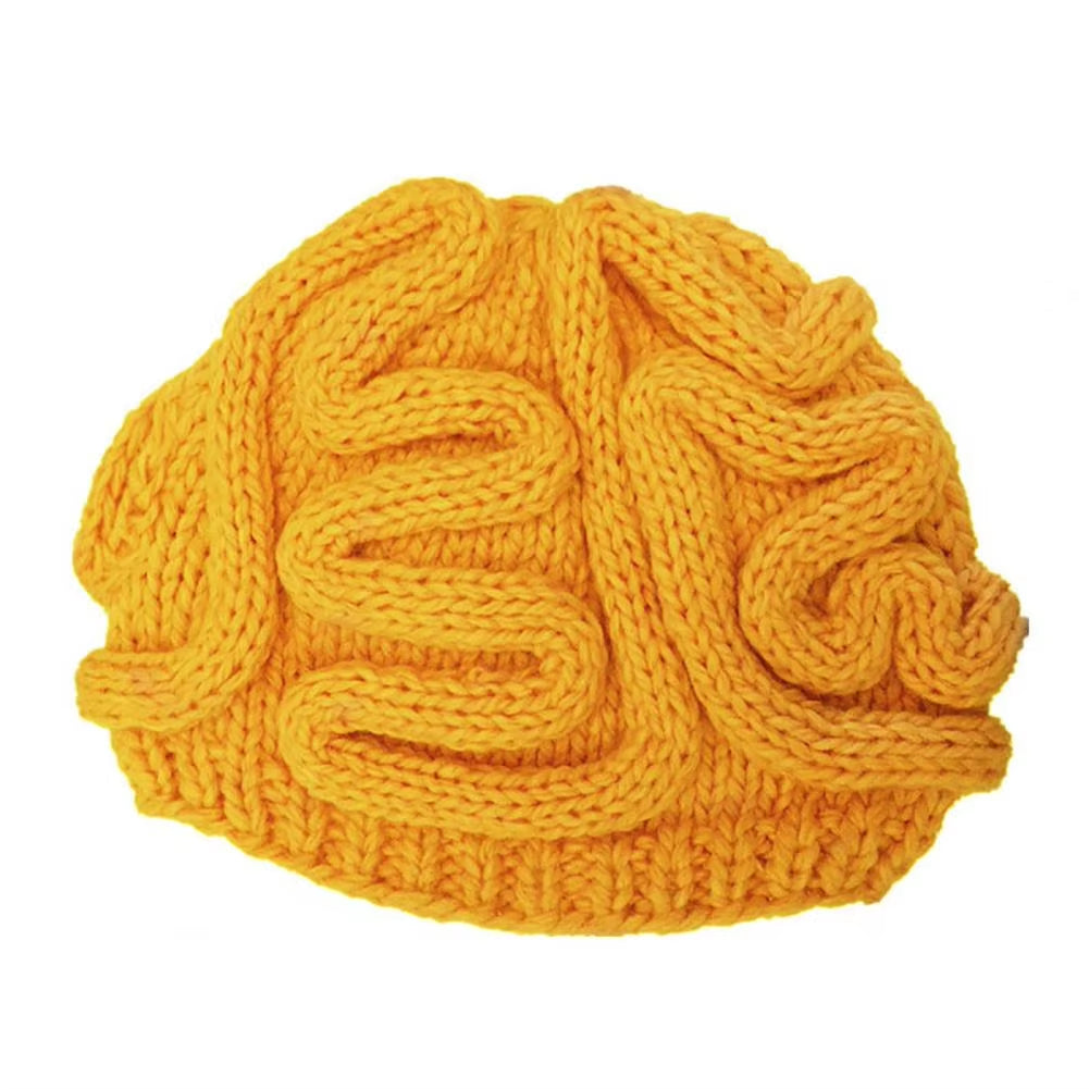 HOT Sales!!!Spoof Horror Brain Knitted Hat Funny Warm Cap Party Headwear Photography Props