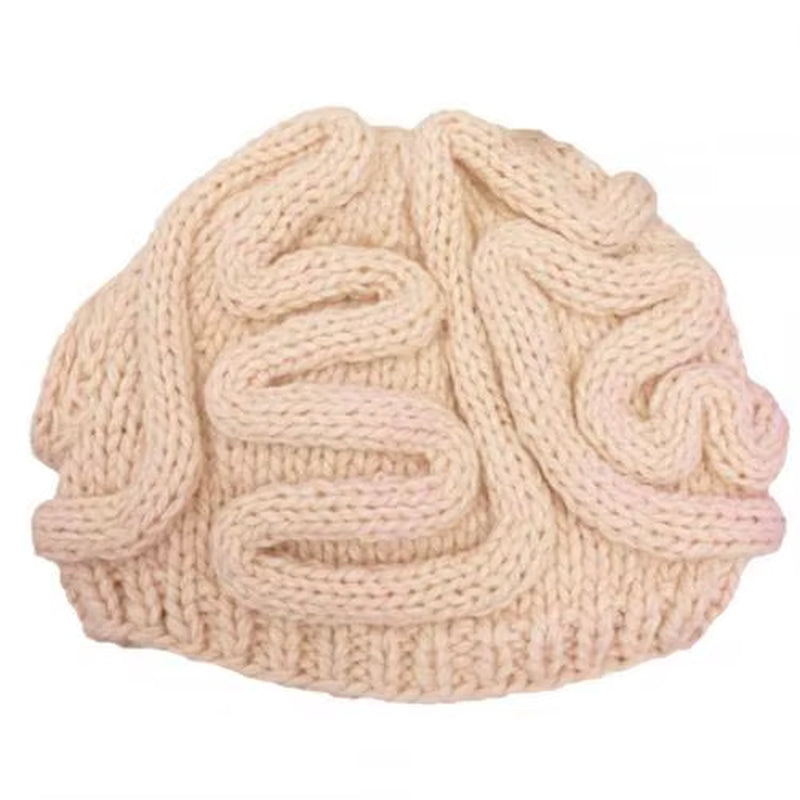 HOT Sales!!!Spoof Horror Brain Knitted Hat Funny Warm Cap Party Headwear Photography Props