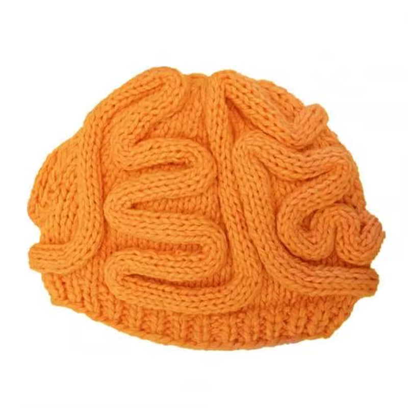 HOT Sales!!!Spoof Horror Brain Knitted Hat Funny Warm Cap Party Headwear Photography Props